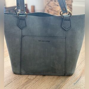 Portland Leather Goods Market Tote in Storm